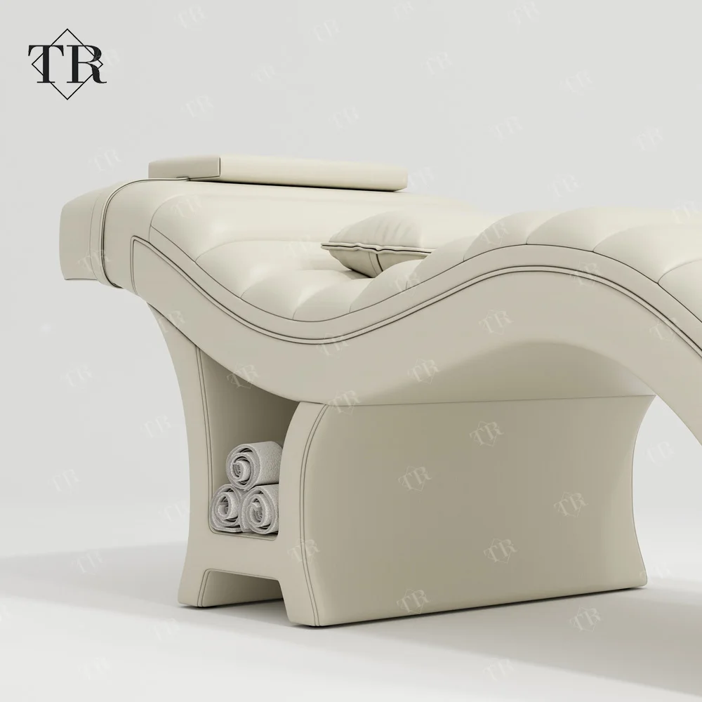 Turri 2024 Modern Lash Eyelash Bed White Curved Lash Bed Beauty Salon Furniture Spa Unique Design Custom Lash Extension Bed