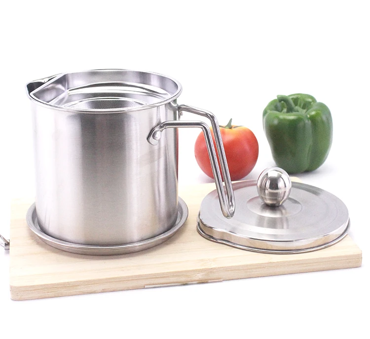 
Stainless steel filter slag cup with with filter back to the oil kettle 
