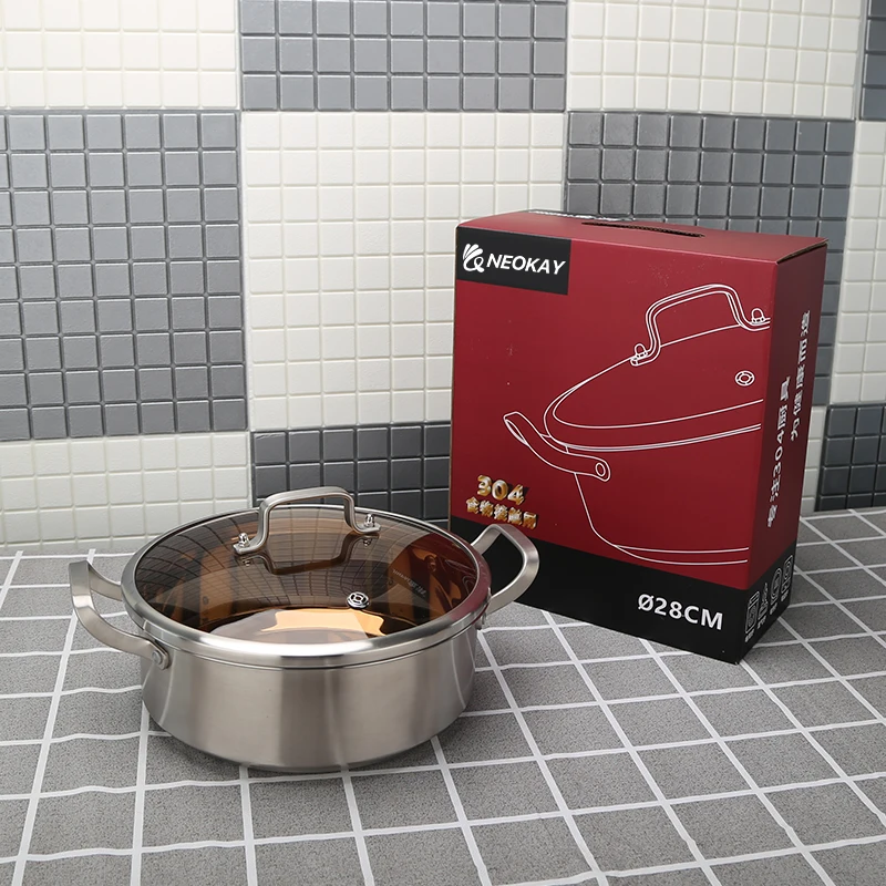 Большой готовки еды из 3 слоев слоя Heavy Duty Из Нержавеющей Стали Индукционная посуда фондовых
