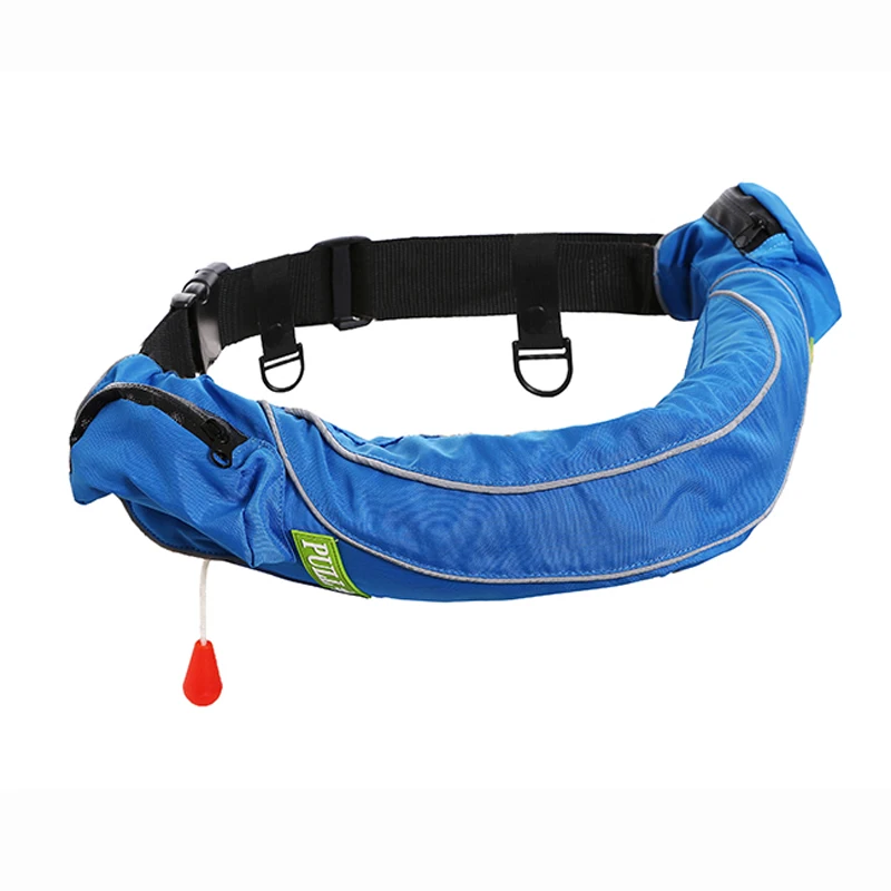 Eyson Hot Sale Custom Colors 24G Co2 110N Cylinder Solas Rescue Adults Buttoned Inflatable Pfd Life Vest Jacket For Surfing Sale