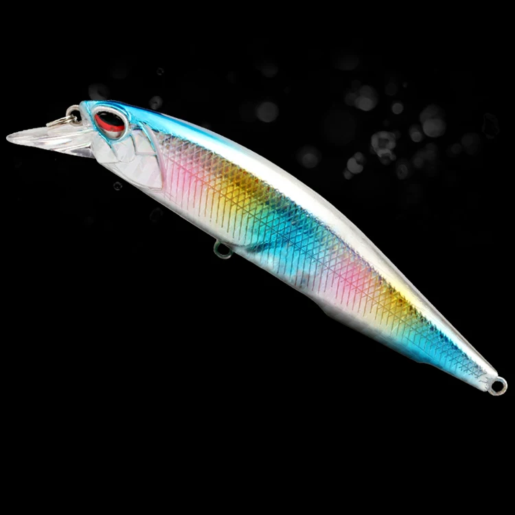 Sardine Looking Minnow Long Fishing Lure with Many Color Options
