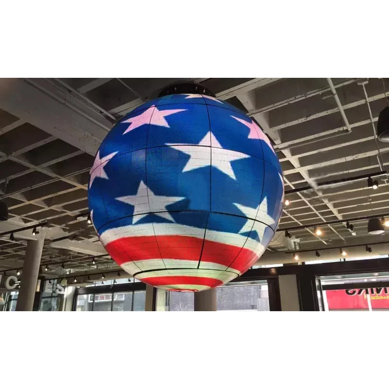 creative shapes sphere LED screen soft modules ball LED screen indoor outdoor ball LED display