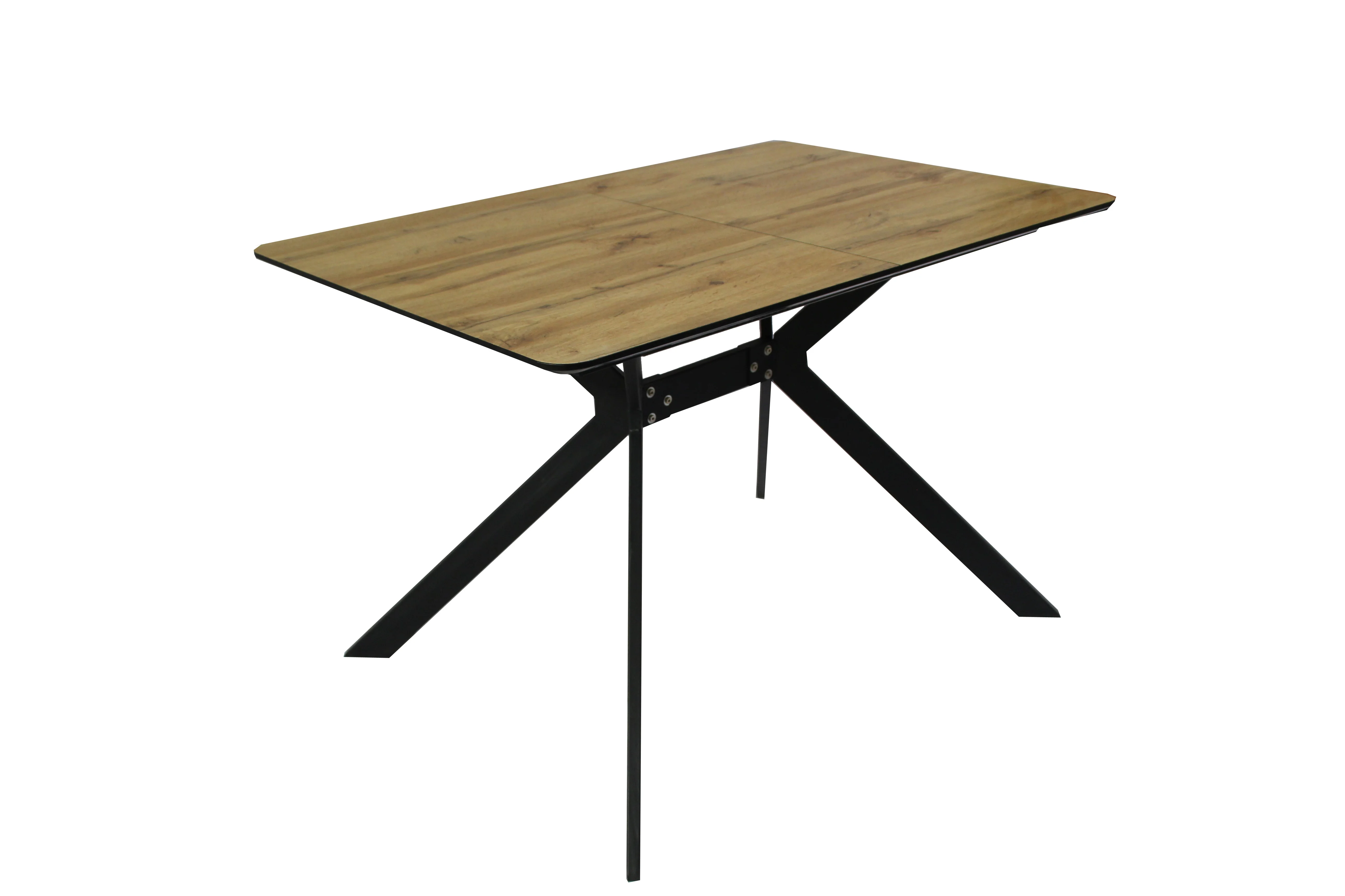 New Style Tempered Glass Top White painted MDF Home Dining Table And Chair Sets / Wooden Dining Table With 4 Chairs