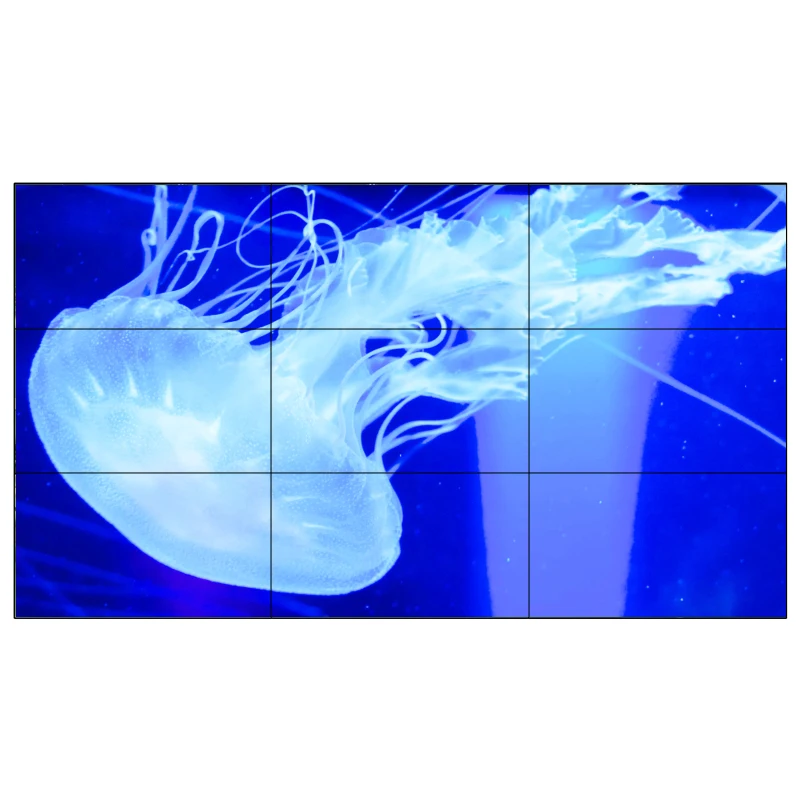 Narrow Bezel 46 Inch 3.5mm 1.7mm 500nits LCD Video Walls Splicing Screen Advertising