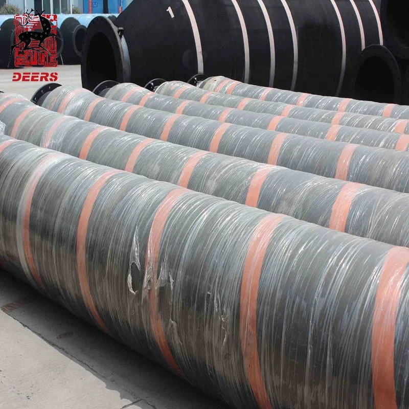 Marine rubber floating discharge hose for dredging