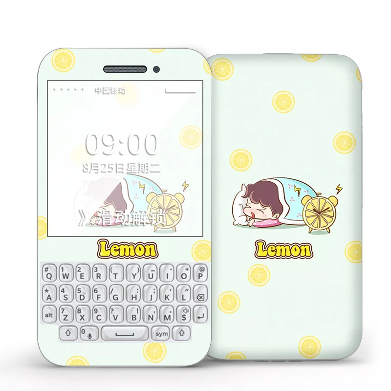 
Custom BlackBerry 9790 mobile phone sticker 9720/9320/9630/9930 anime back sticker Q10 Q20/Q5 front and rear sticker 