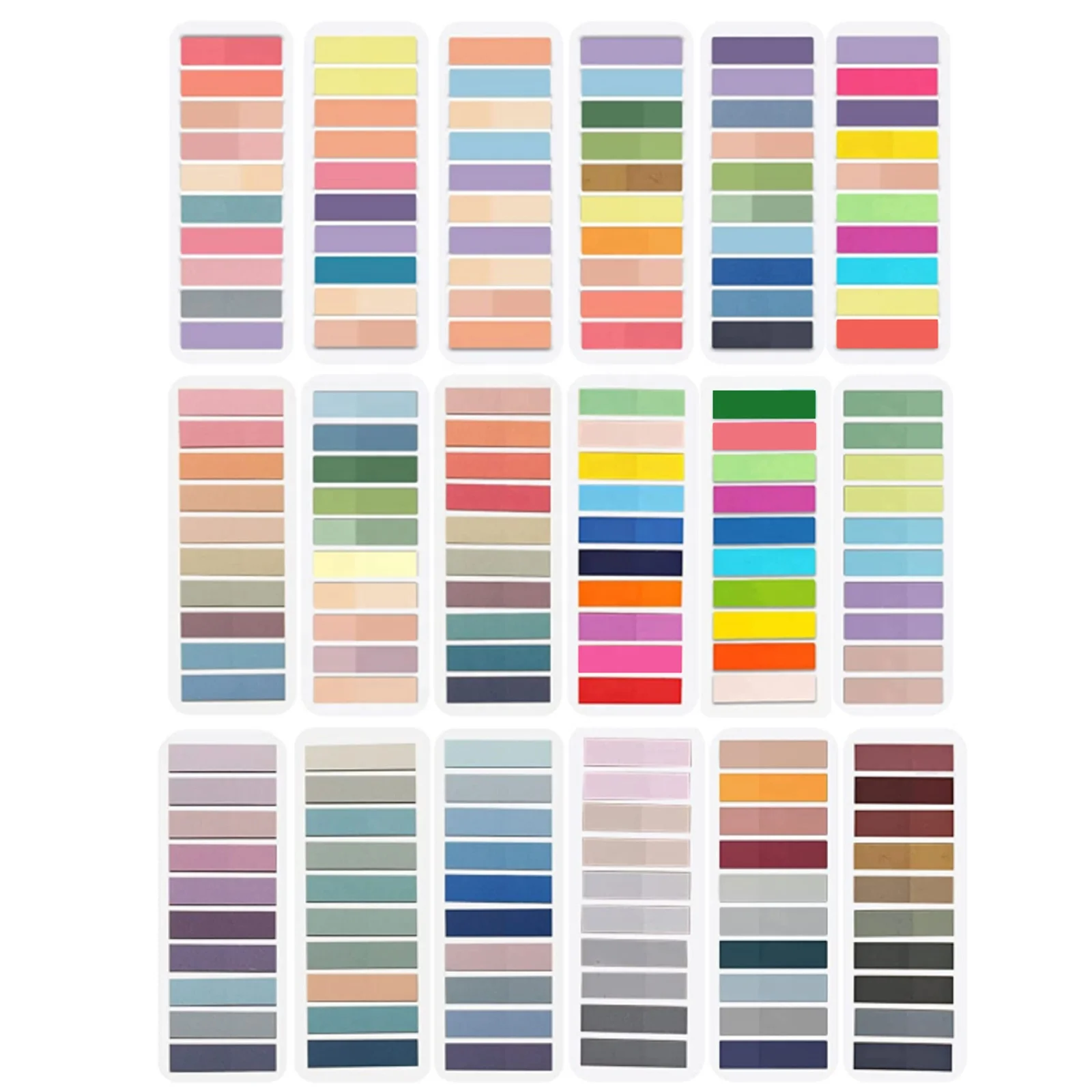 Morandi Sticky Note Tabs Colored Writable And Repositionable Book Flags Tabs Strip Index Tabs