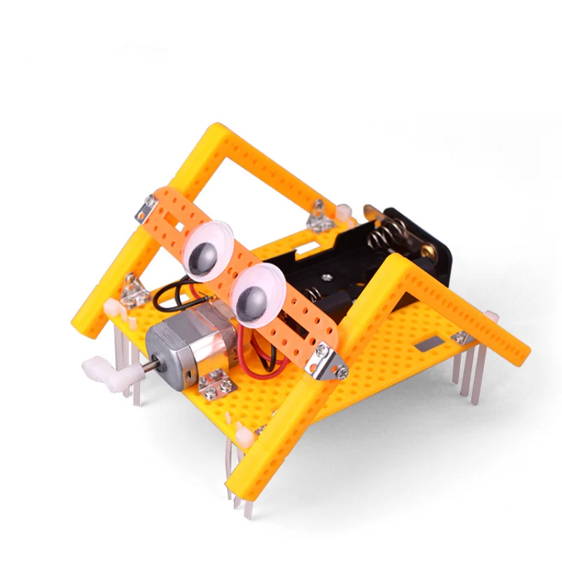 DIY Vibrating Robot Science Learning Kit STEM Toy Multi-Legged Crawling Robot Activity Toys For Kids