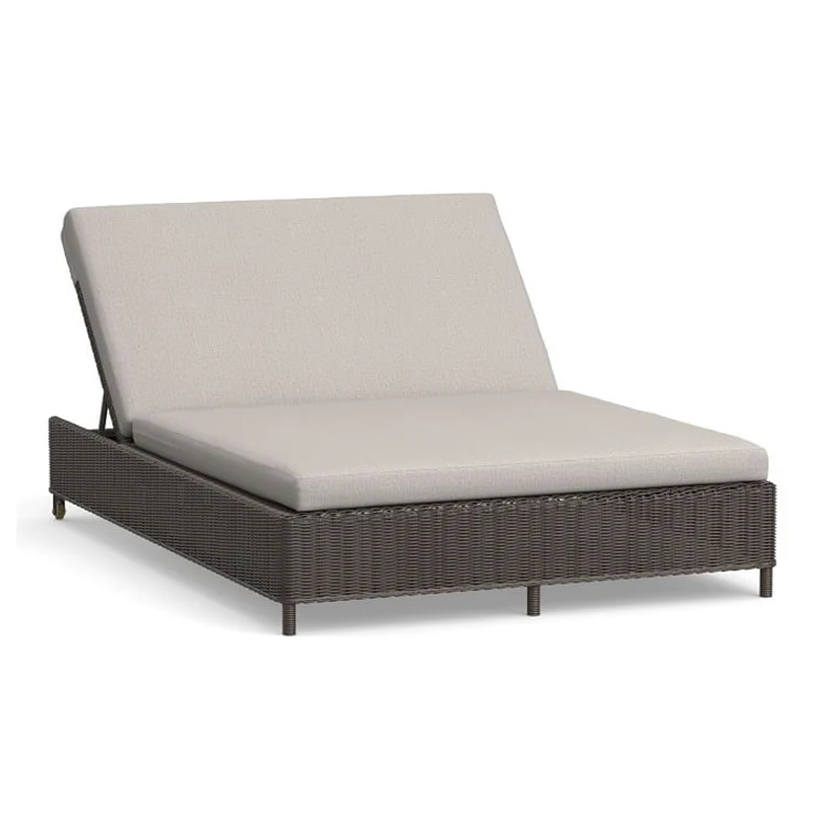 luxury red double beach garden chaise sun lounger cushion for patio furniture