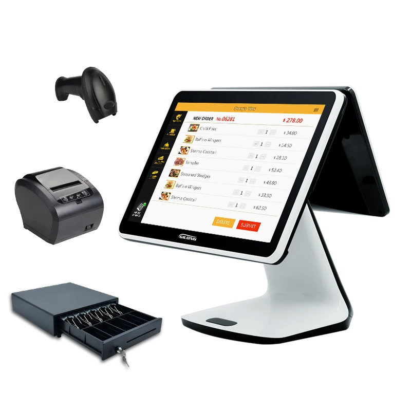 VESA Supported 15.6 Inch Detachable All in One Touch Screen POS System