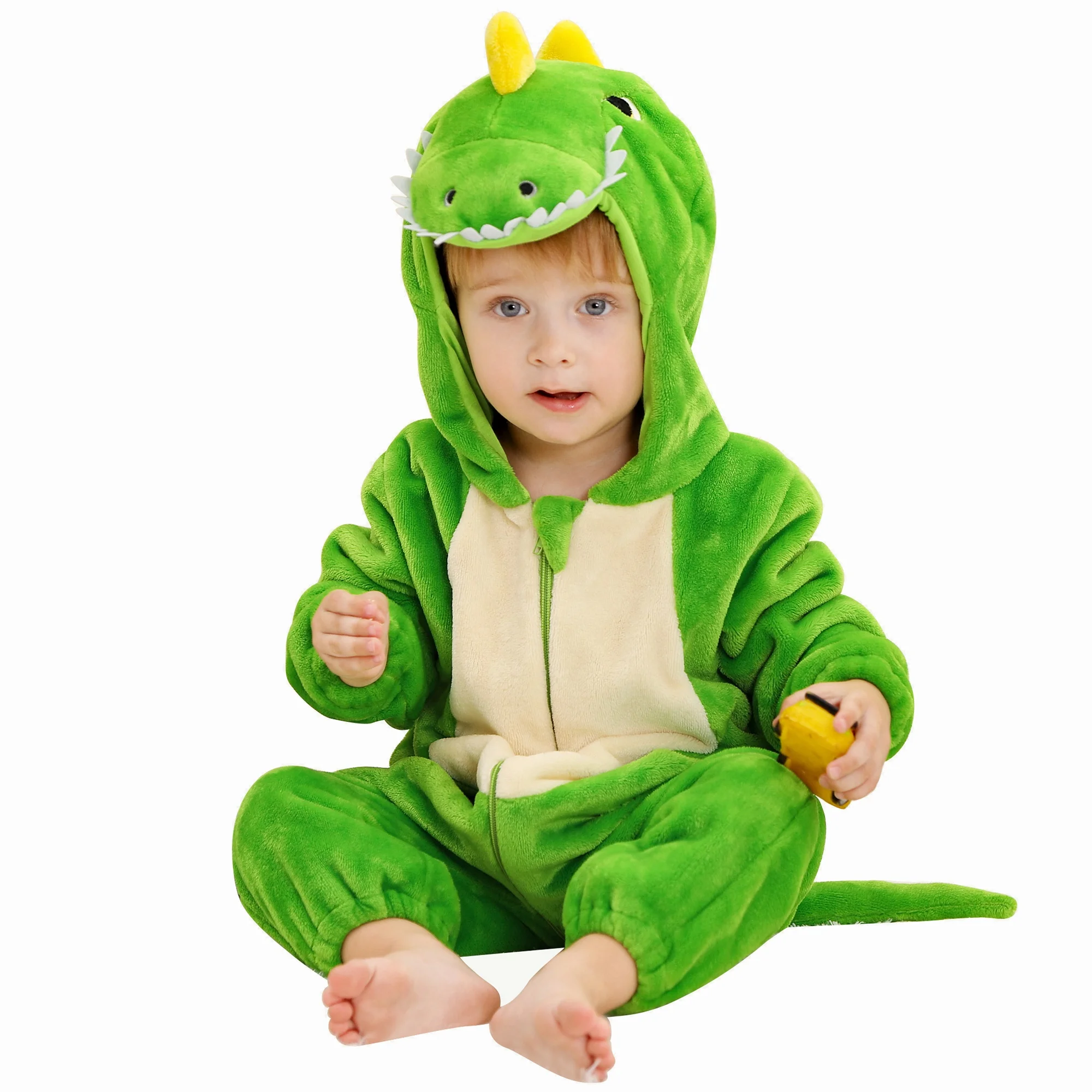 Michley 2024 Factory 3D Animal Cartoon Sleepers Wholesale Newborn Baby Costume Jumpsuit Pajamas For Children Make Design