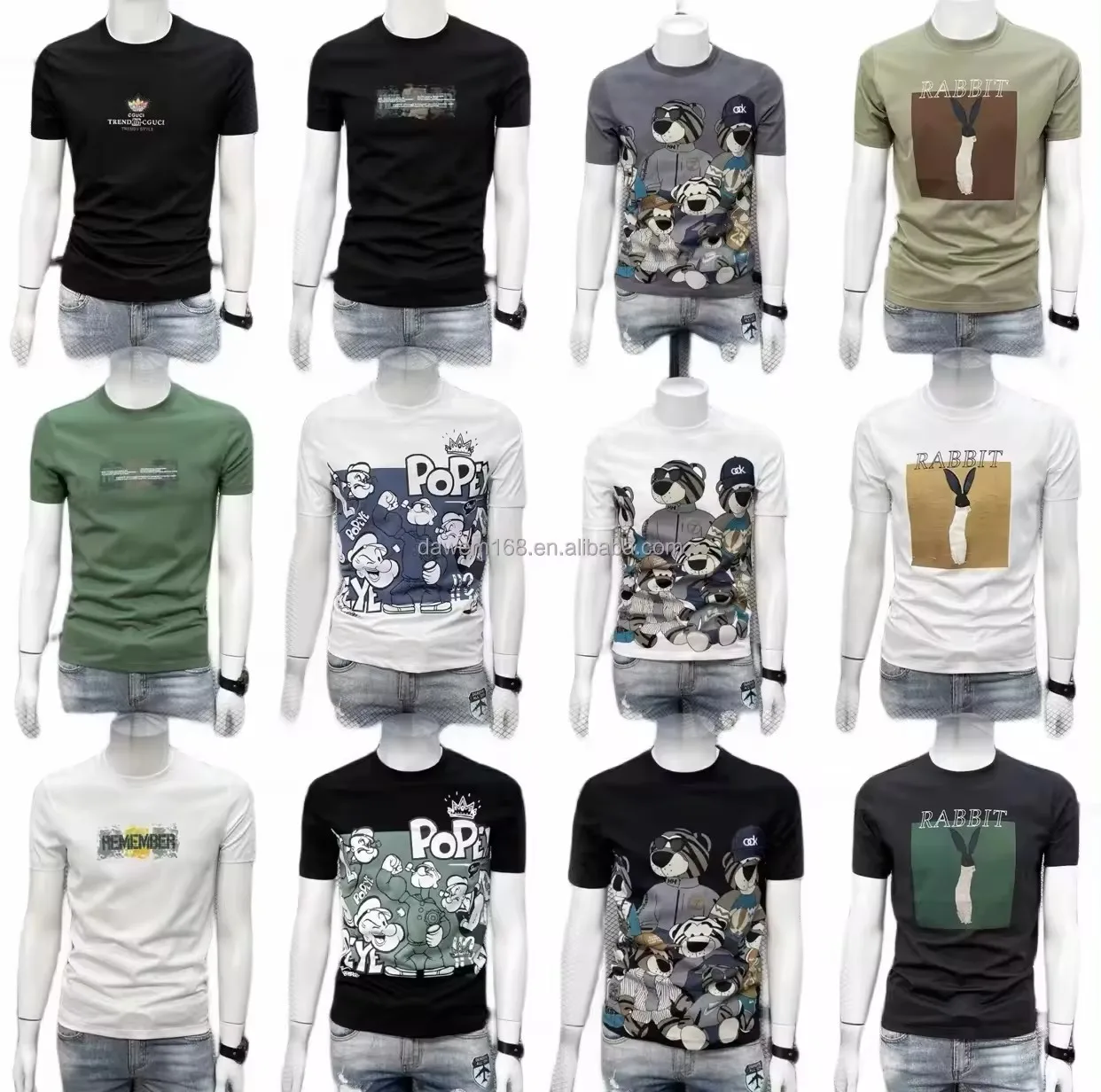 2024 оптовая продажа Высококачественная 100% хлопковая одежда на заказ Мужская футболка с коротким рукавом с принтом независимо от пола белая футболка