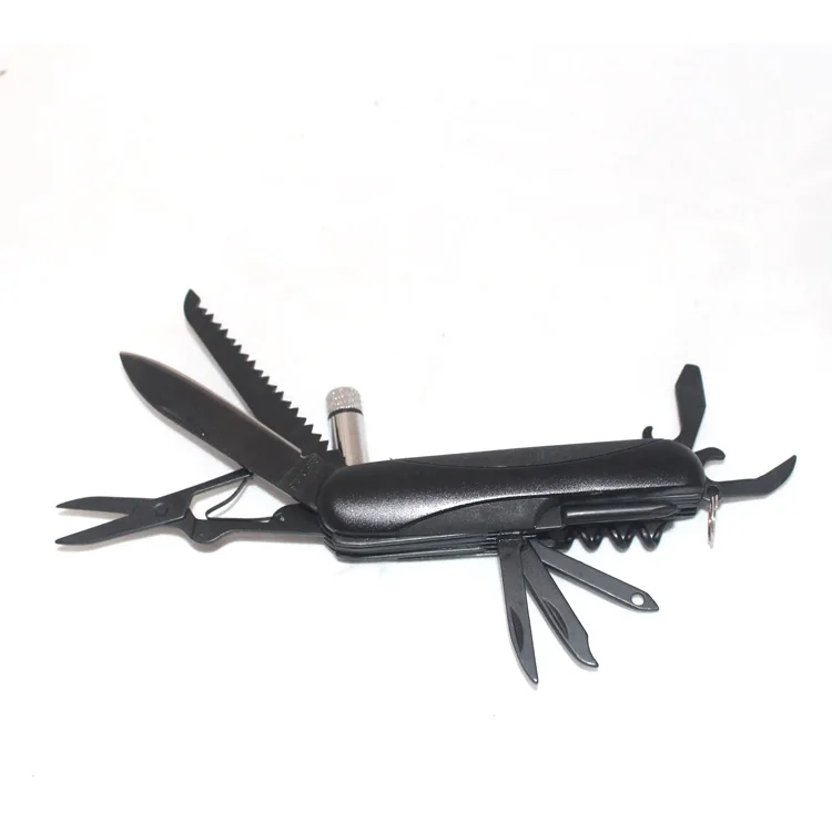 Multifunctional Stainless Steel Knife Multi Purpose Army Folding Survival Outdoor Camping Tool Swiss Knife