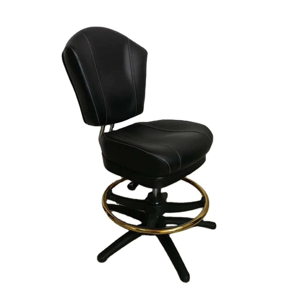 Hot Selling Stainless Steel Leather Poker Chairs Casino Style Chairs Modern Used Casino Chairs