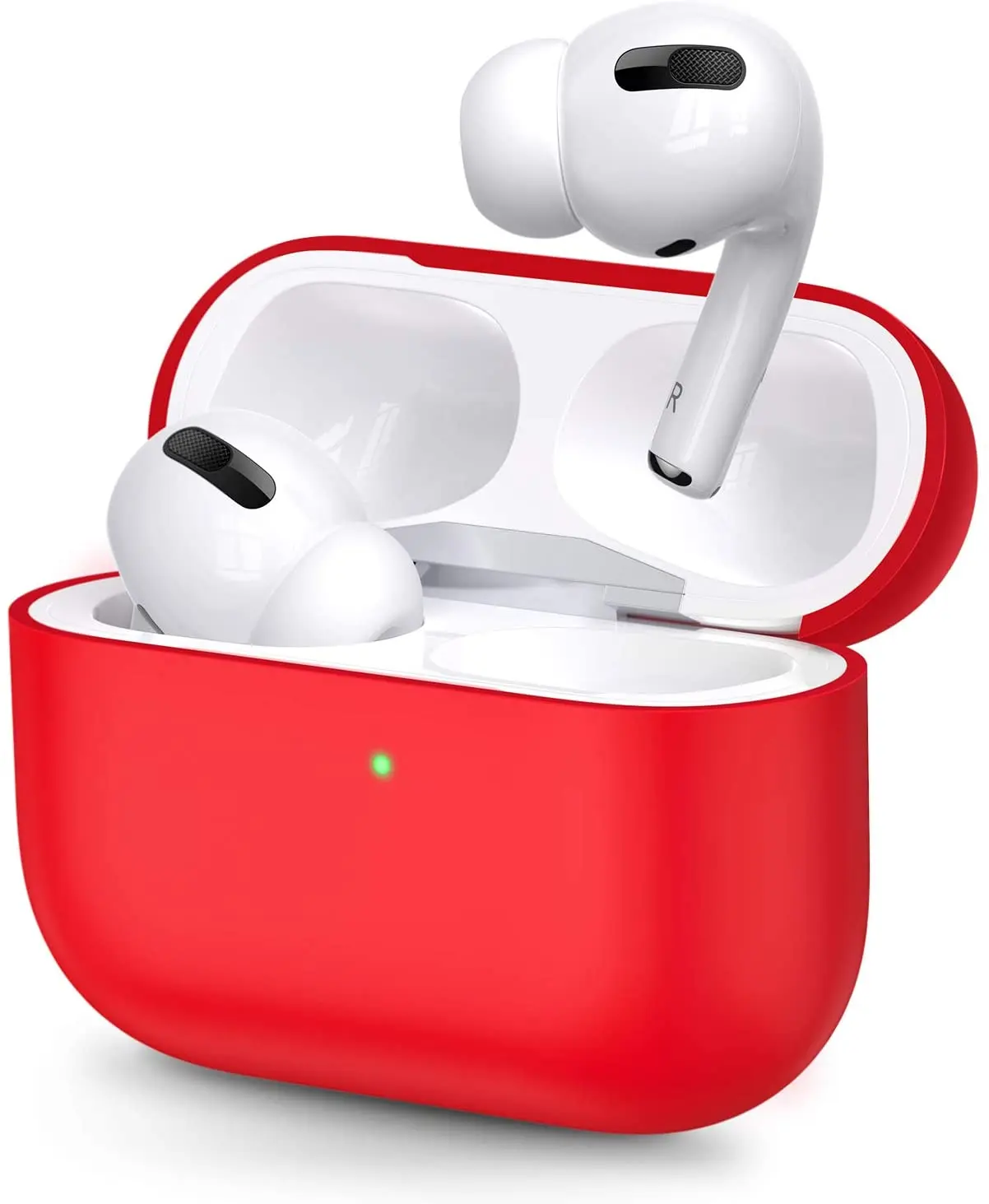 
TORRAS Soft-to-Touch Precise Fit ShockProof Case Cover for Apple AirPods Pro 3rd Lucky Red Silicone AirPods PRO Case Cover 
