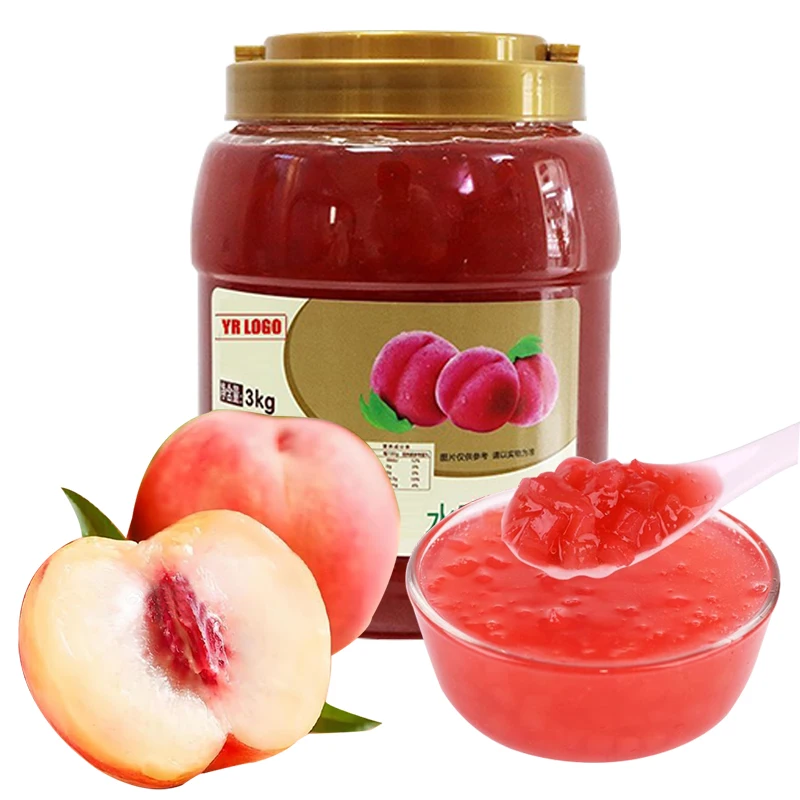 Premium peach jam for fruit jam production and wholesale bulk jam markets