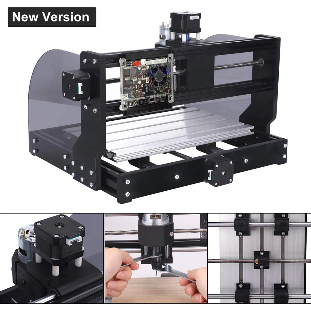 2 in 1 CNC 3018 Pro Max With USB Flash CNC Router For Bamboo Wood Acrylic PVC Plastic