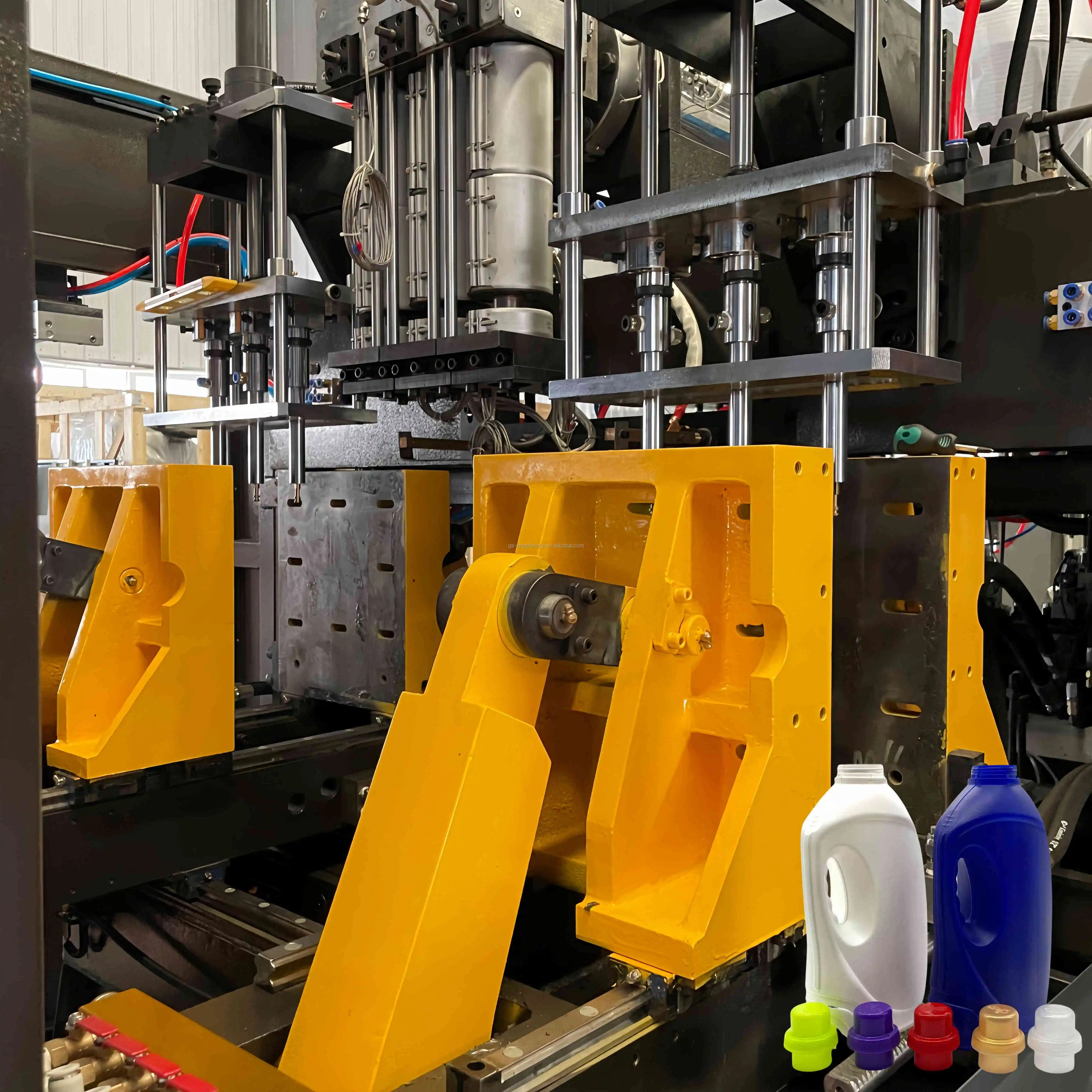 High speed double station 1L 2L 5L Plastic HDPE Bottle Jerrycan machinery extrusion blow moulding machine