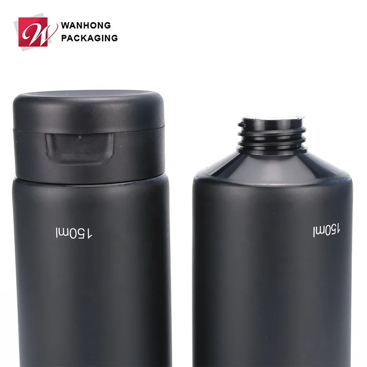 
Factory Price 150ML Customized Plastic Packaging Matte Black Cosmetic Tube 