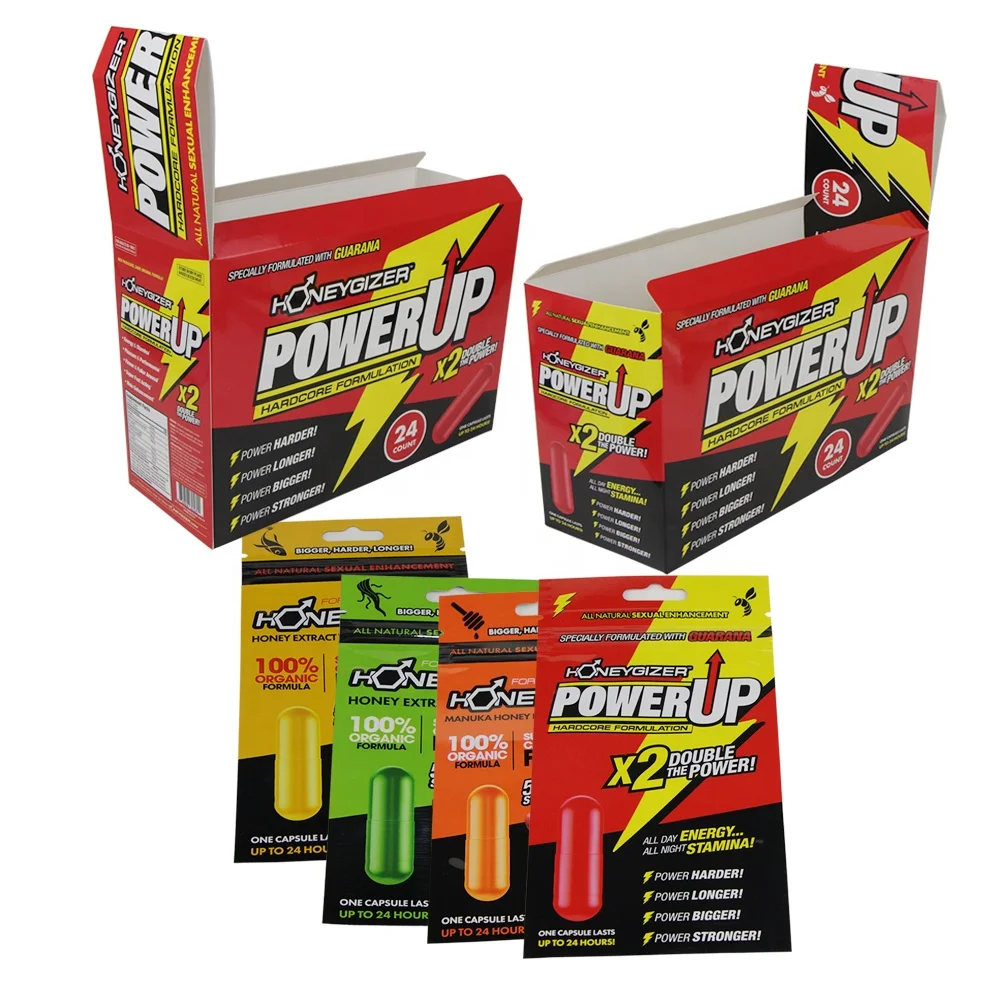 Custom Blister Pack Packaging For Male Capsule Pill Recyclable Blister Paper Card With display box retail cardboard