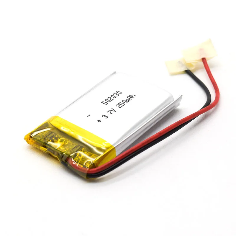 502030 3.7v 250mAh lipo polymer rechargeable Lithium Ion battery for metal detector
