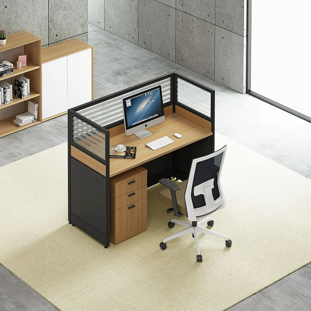 Office cubicle dividers partitions 3 seater workstation office furniture price