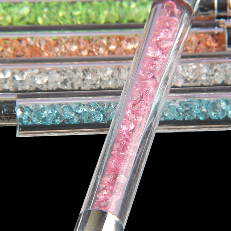 TSZS Double Side 5pcs/Set Cheap Nail Art Pen Silicone Rhinestones Nail Art Sculpture Pen Silicone Tip Stylus Pen