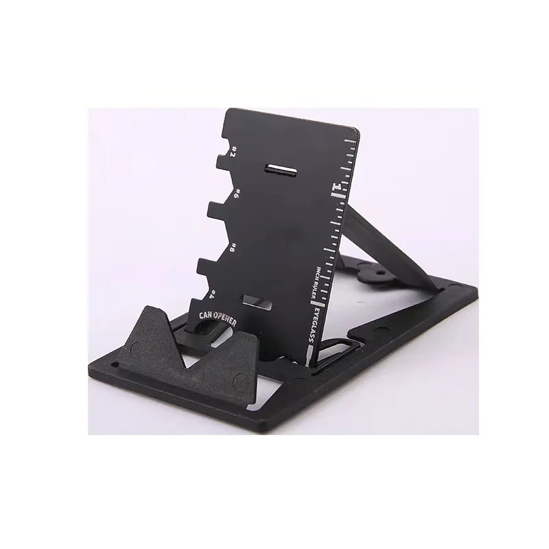 Dawsy Mobile Phone Bracket EDC Pocket Card Tools Folding Credit Card Knife Survival Tool Credit Card Knife Bottle Opener