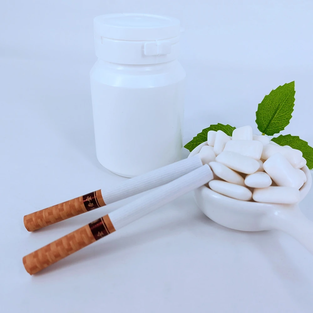 long term real effect stop smoking chewing gum peppermint flavour