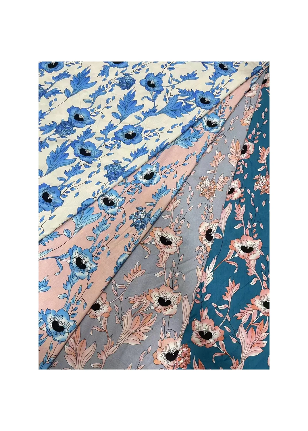 100 viscose rayon print liberty fabric Polynesian tribal designs printed fabric slub rayon comfortable wholesale printing flower