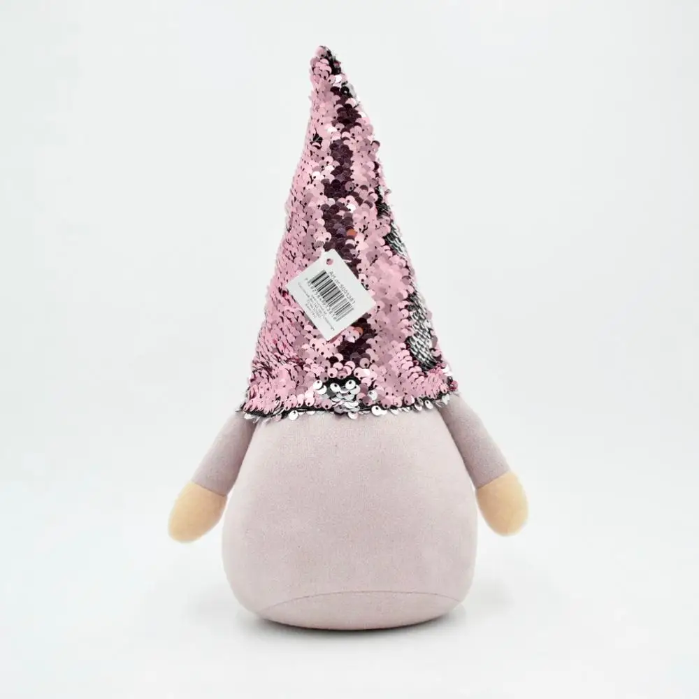 2021 Newest Reversible Sequin Hat Pink Home Gnome Christmas Sequin Gnome for Christmas Decoration