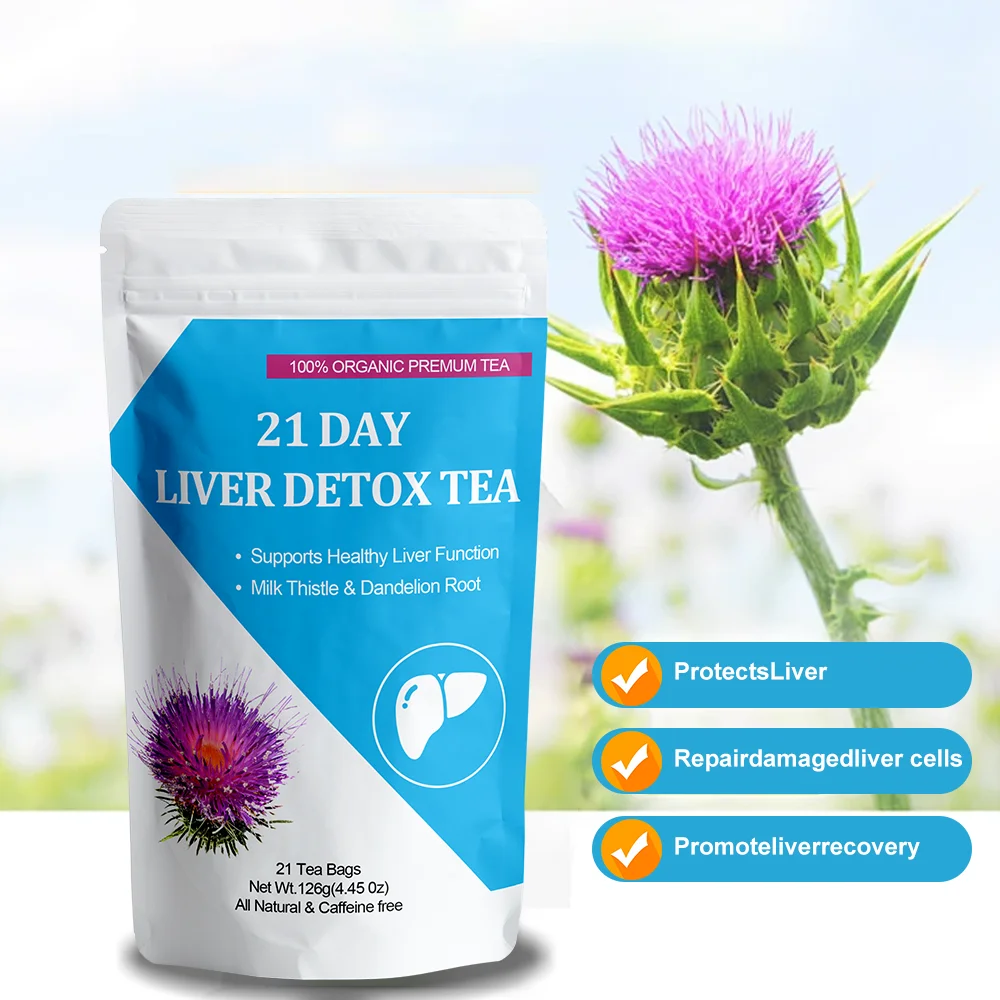 private label liver injury and recovery detox tea Cleanse Detox Health organic herbs tea