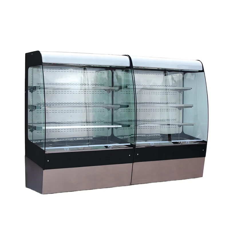 Vegetable Display Refrigerator Air curtain refrigerated display cabinet Supermarket display case