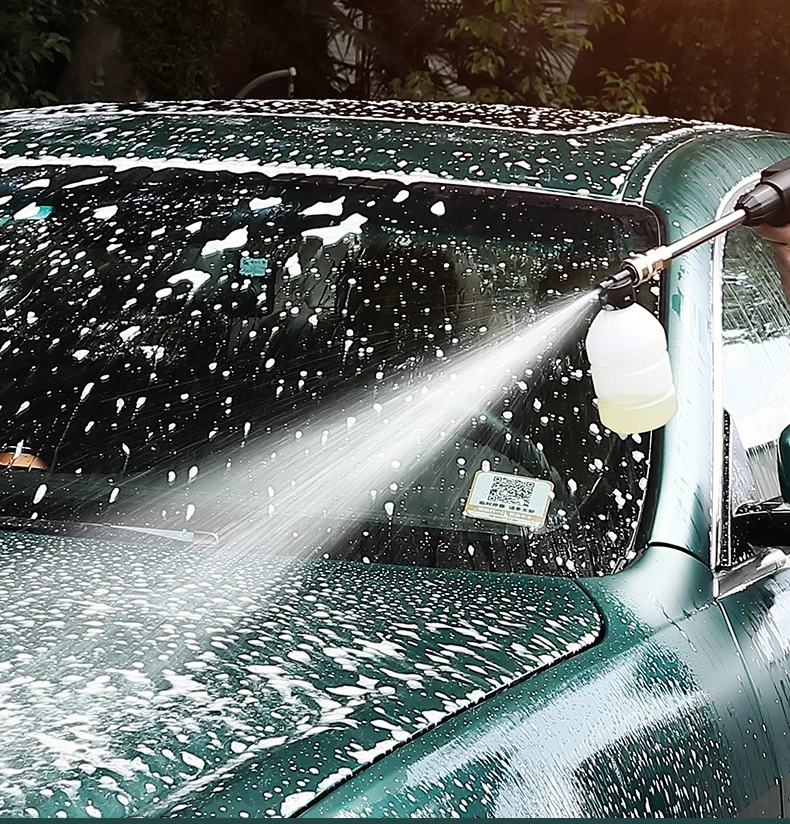 Portable lithium battery household electric high pressure car wash gun wireless car wash watering garden tool set