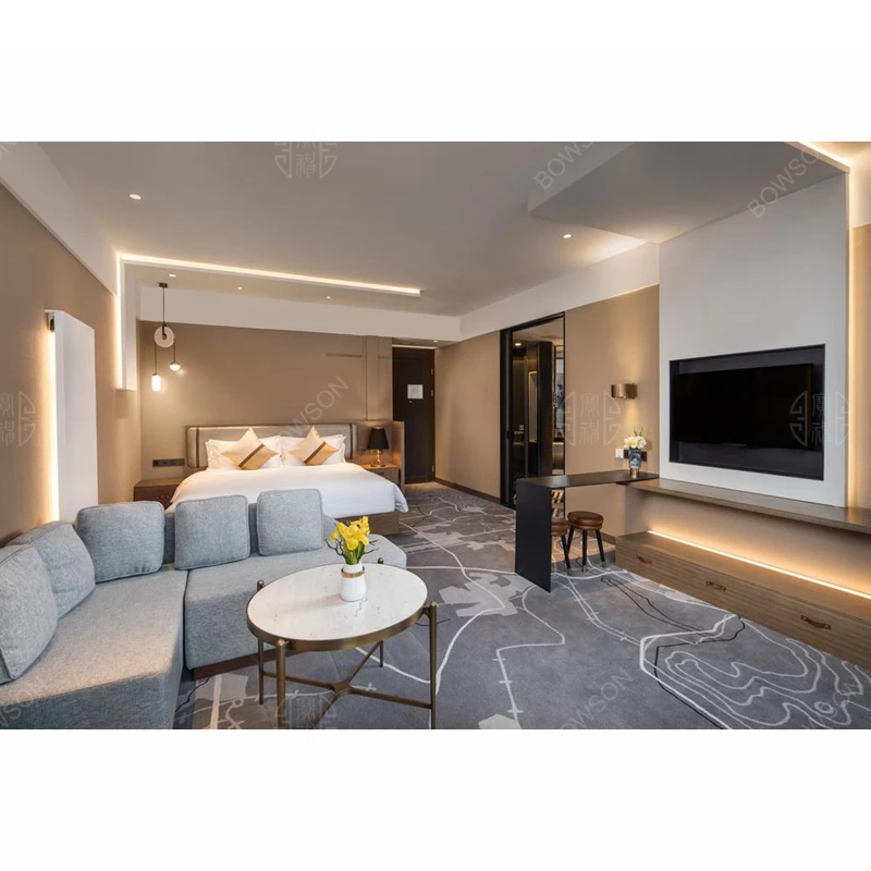 Luxury  Dubai 5 Star Modern Hotel Bedroom Furniture Sets Bed Room Furniture For Hotel