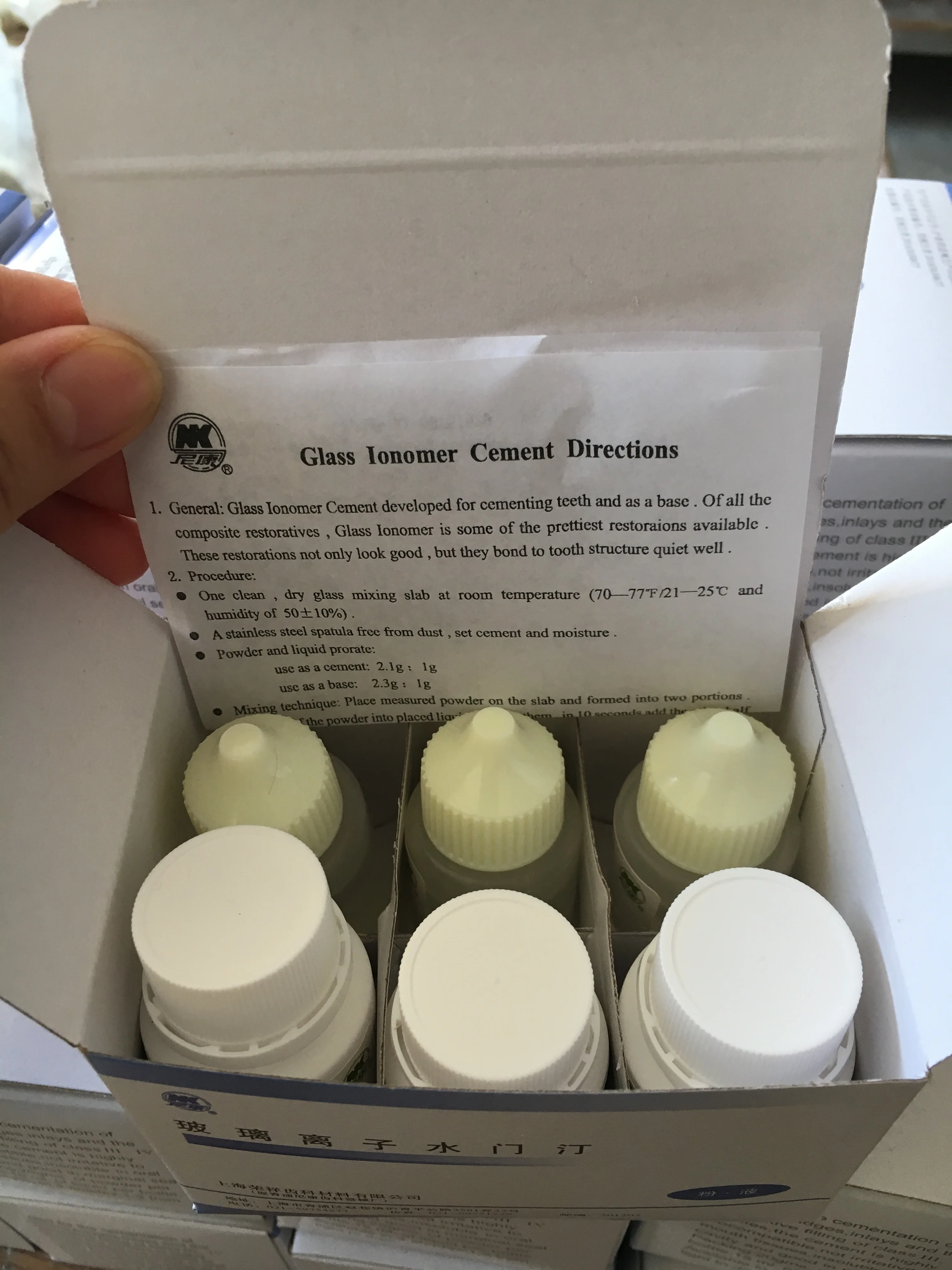 
Shanghai manufacturer NK GIC glass ionomer cement 