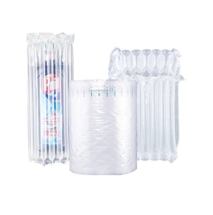 Superior quality bubble plastic packaging air column cushion film sheet wrap roll inflatable protection