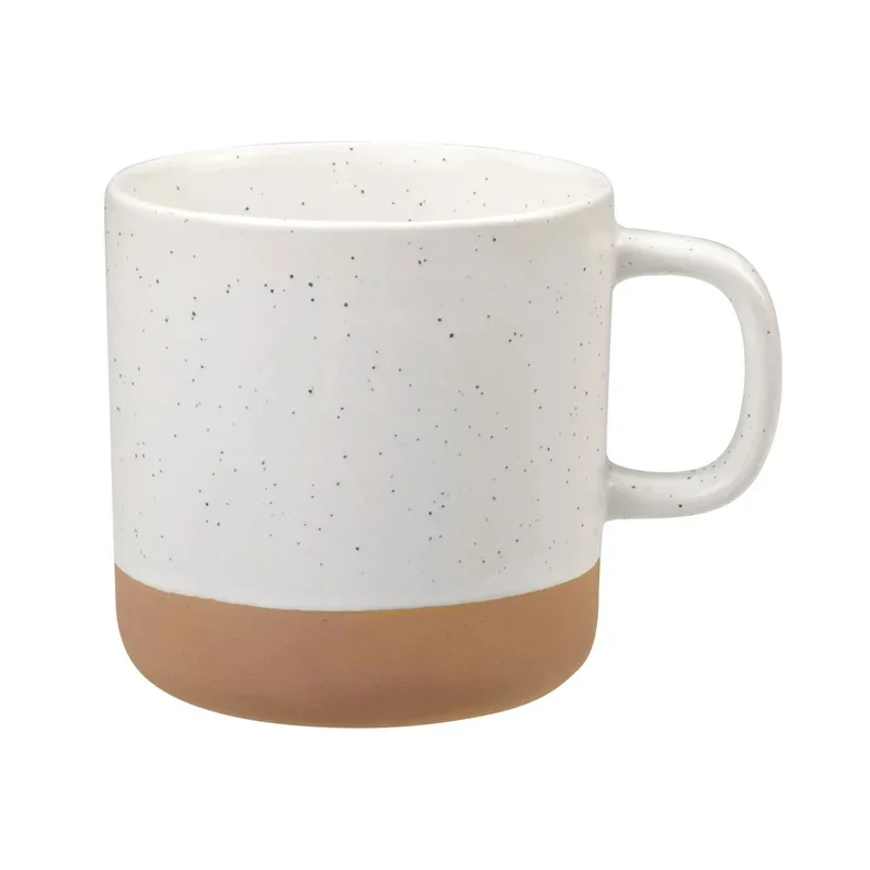 Nordic Ceramic Coffee Mug With Logo Custom coffee Mugs Customize Wholesale stoneware Cups speckled Mug with natural clay bottom