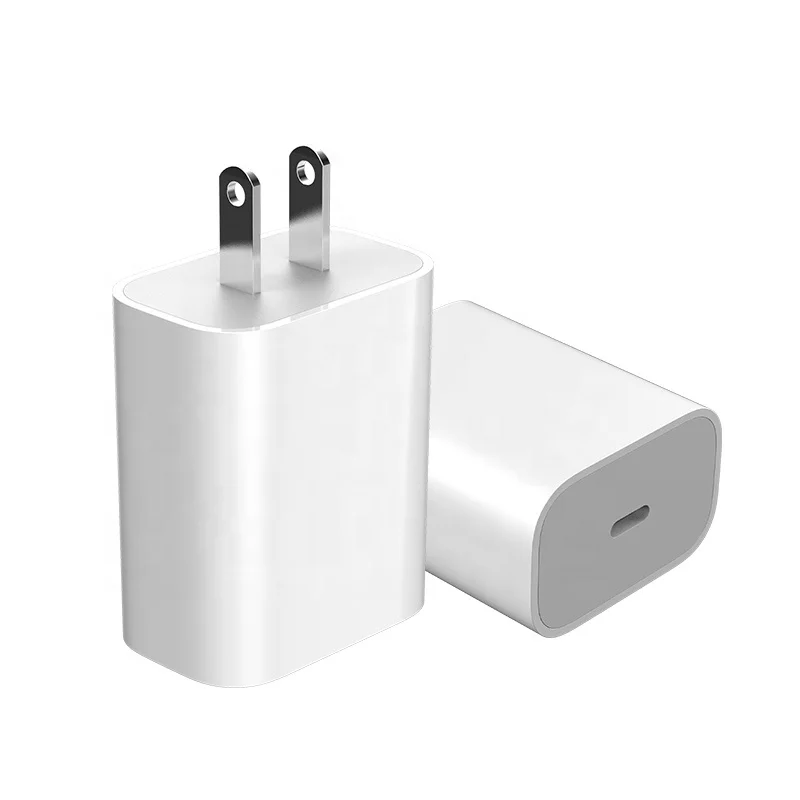 1:1 EU 18W USB Type C Charger PD 20W USBC Power Wall Adapter For iPhone 11 12 13