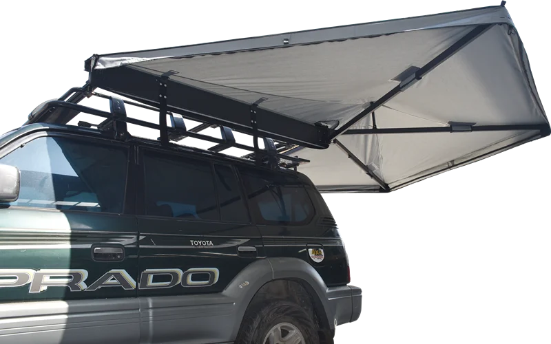 OEM/ODM retractable camper 270 degree freestanding car side awning roof top tent folding awning for car