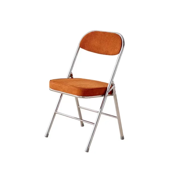Simple Home Furniture Garden Outdoor Event Banquet Wedding Folding Chair with Fabric Cushion