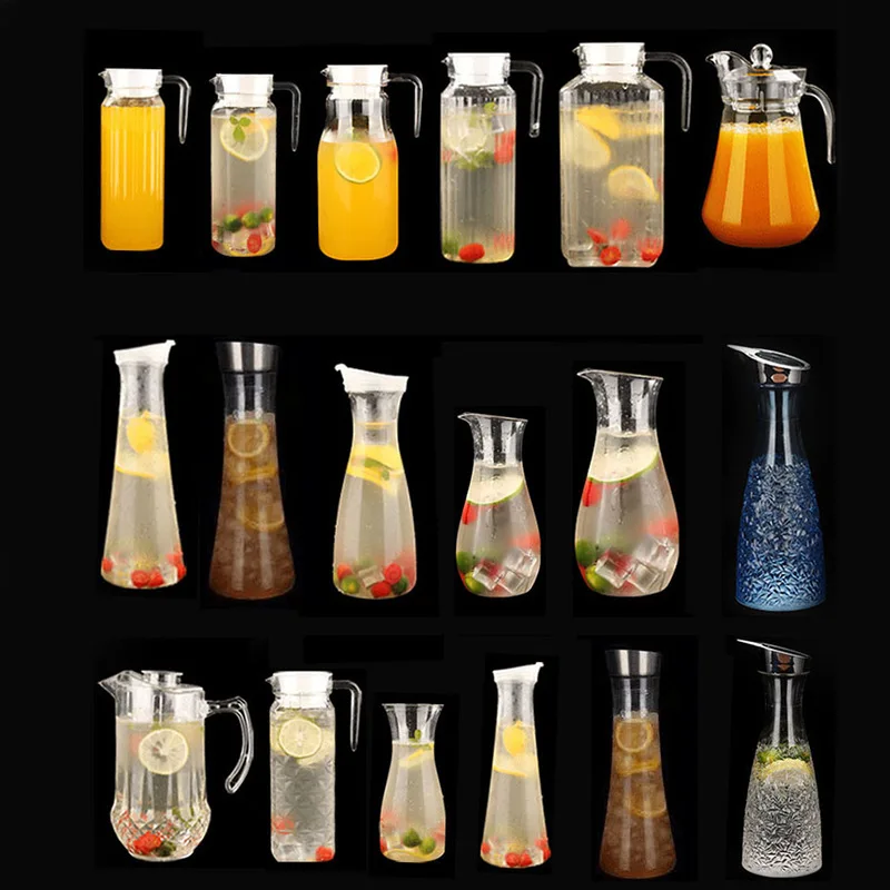 Для ресторана 1600ml BPA бесплатные пластиковые кружки для сока воды графин ПК винный твердого английского фарфора