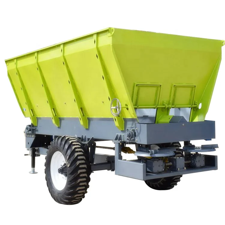 Tractor trailed manure spreader chicken cow manure spreader fertilizer distributor