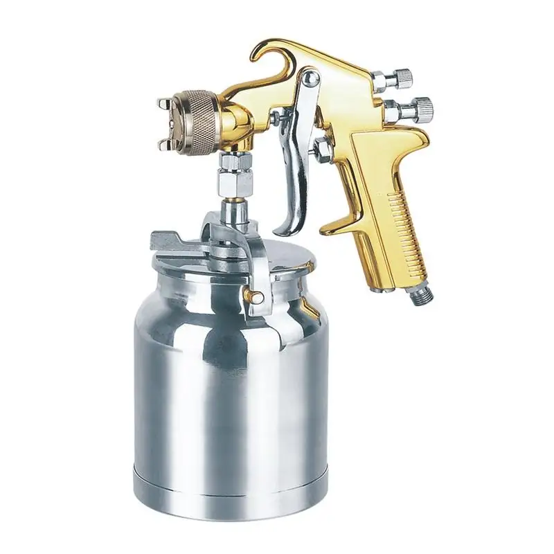 Durable Portable Metal Aluminum Alloy Body Paint Suction Air cordless Spray Gun For Car Decoration