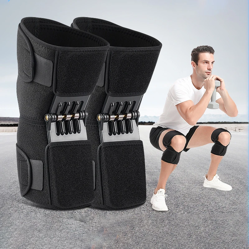 2024 New Style Power Lift Join Support Knee Pad Spring Force Knee Protection Booster for Climbing Sports Training Squat.jpg