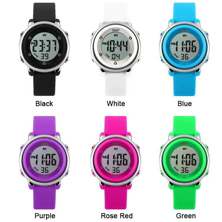 OEM Цифровые часы для девочек, силиконовые Мультяшные пластиковые водонепроницаемые электронные Детские/спортивные цифровые наручные часы для мальчиков