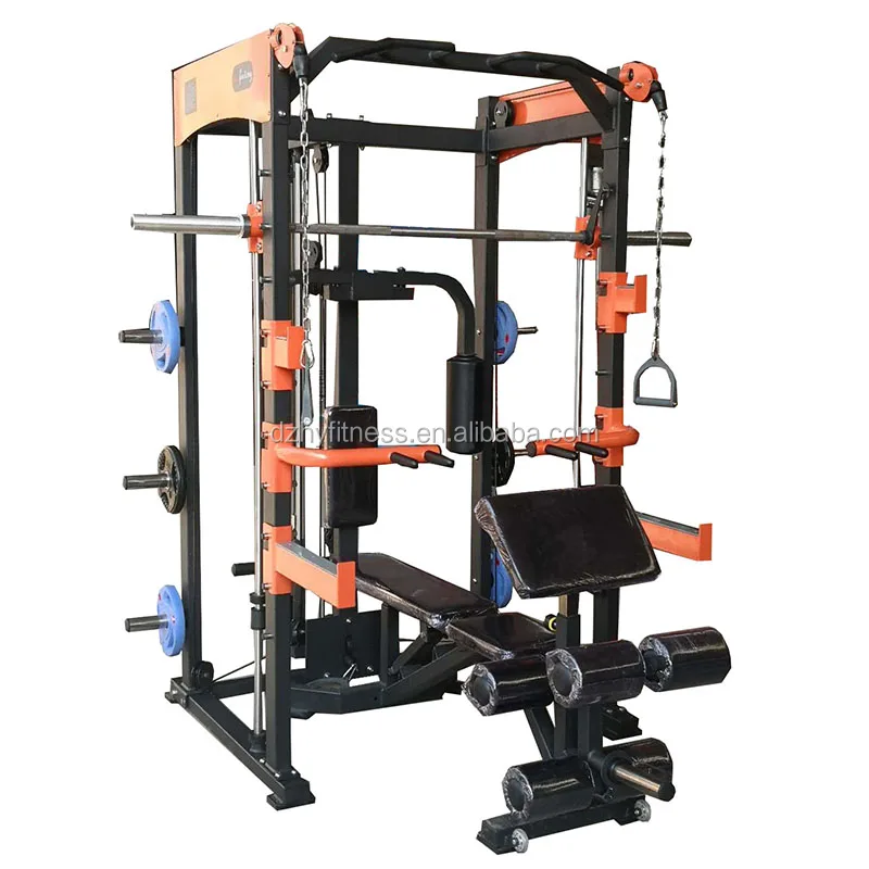 Multi Home Gym Equipment Fitness Station Smith Cable Rack / FTS GLIDE / SQUAT