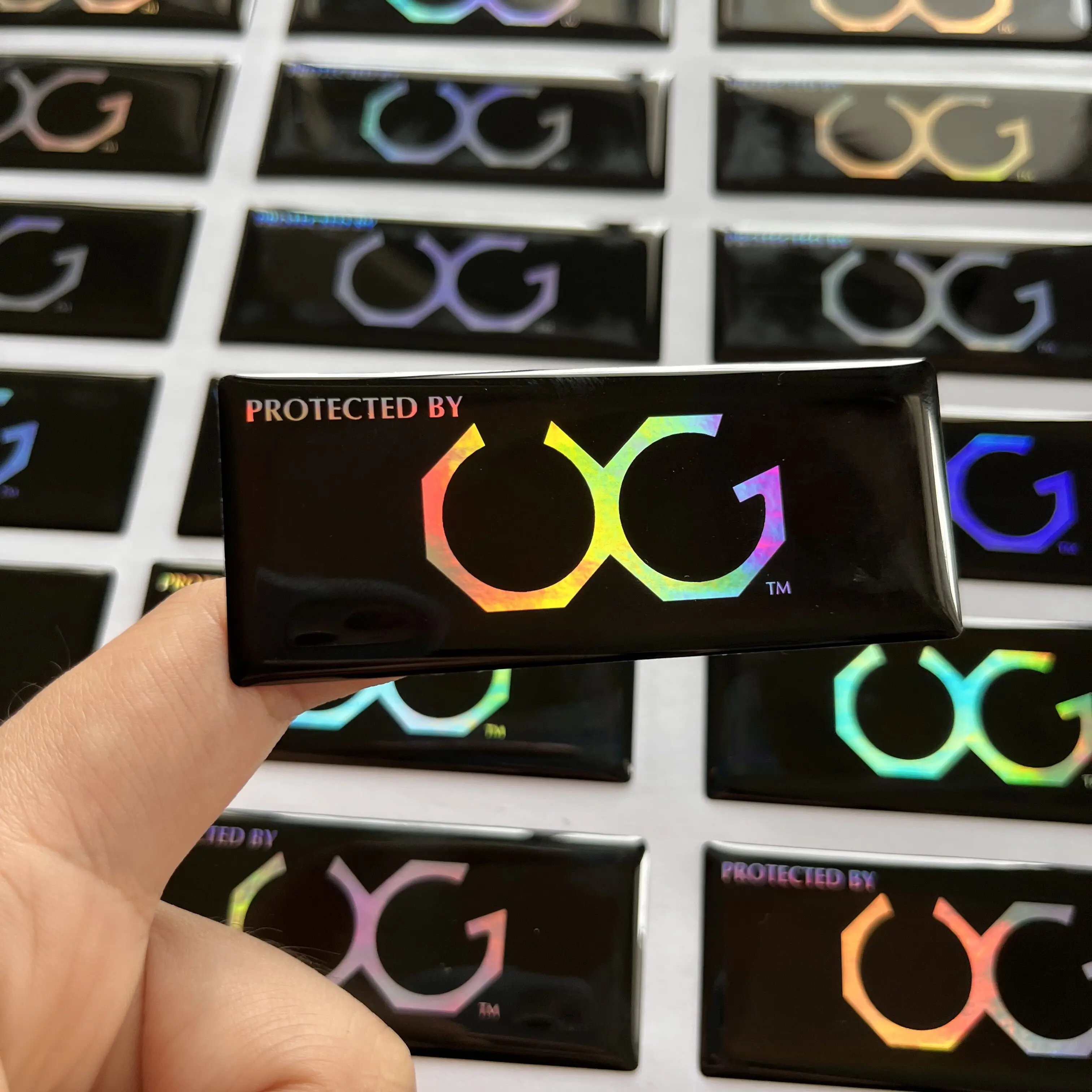 Custom Raised Logo Sticky Epoxy Gel glue Label Printing Soft Crystal Epoxy Clear Resin Domed Stickers 3D Epoxy Doming Sticker