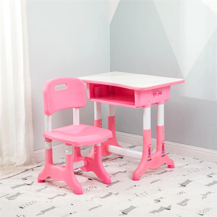 New Cheap Kids Color Plastic Writing Painting Study Table Chair Set Children Table And Chair Study