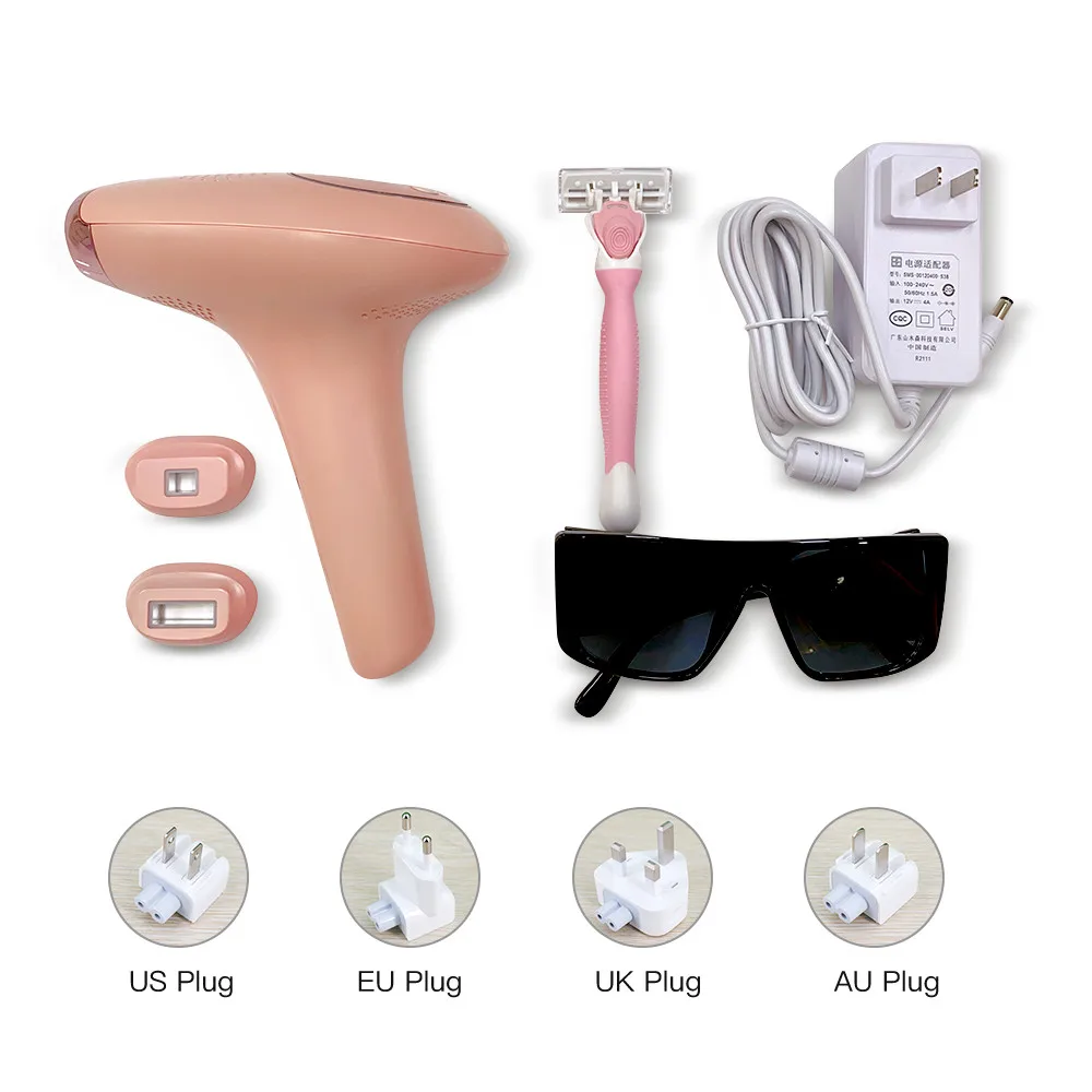 professional women portable hair removal pulsed light ipl laser epilator